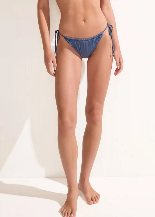 Shiny Satin Brazilian String Bikini Bottoms