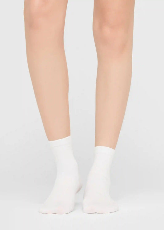 Short Socks with Trimmed Cuffs
