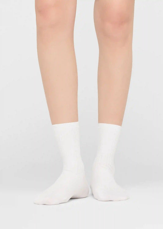 Ribbed Short Socks in Soft Cotton
