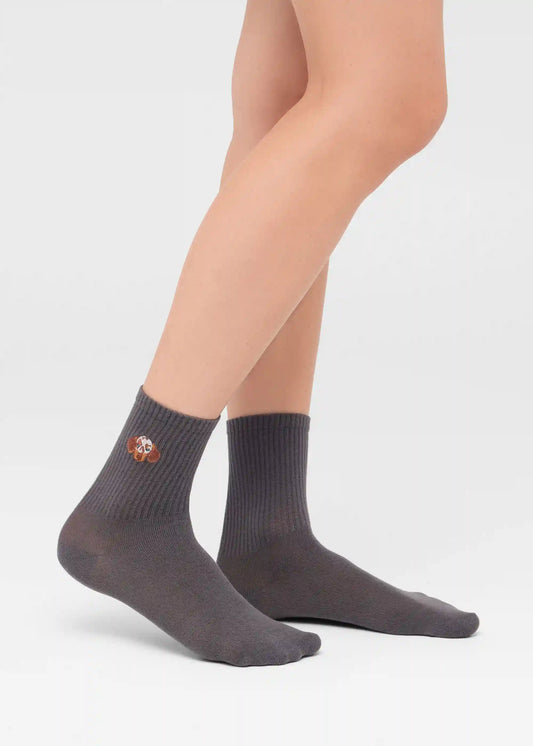 Dog Motif Socks
