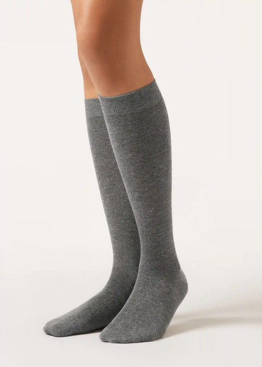 Glitter Long Socks with Cashmere