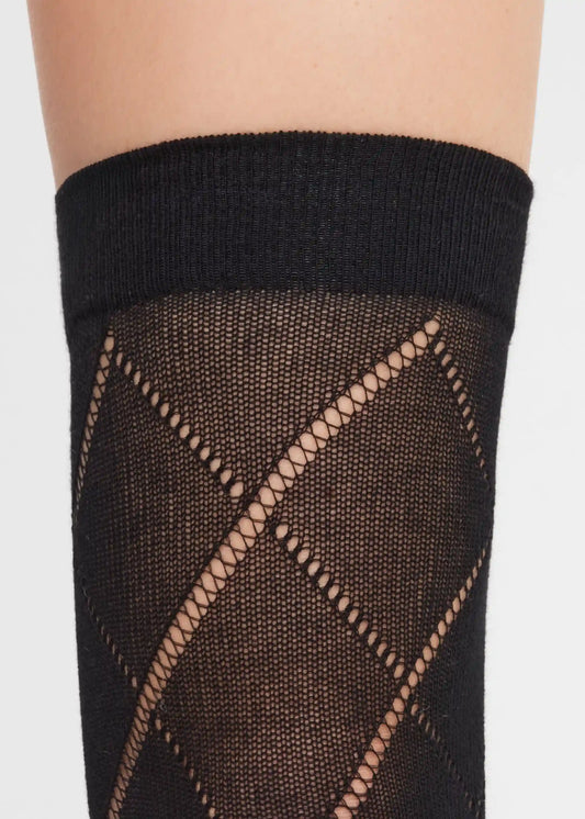 Openwork Over-the-Knee Socks