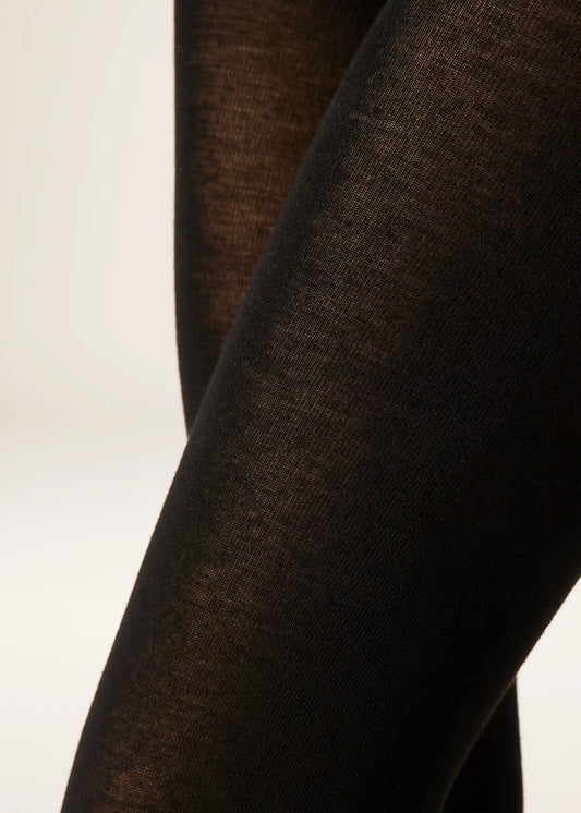 Opaque Matte Cashmere and Modal Tights