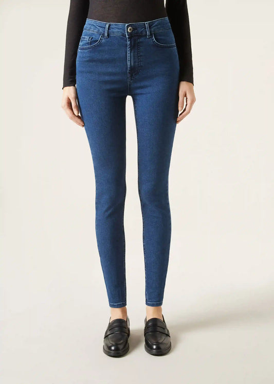 High Waist Soft Touch Skinny Push Up Jeans