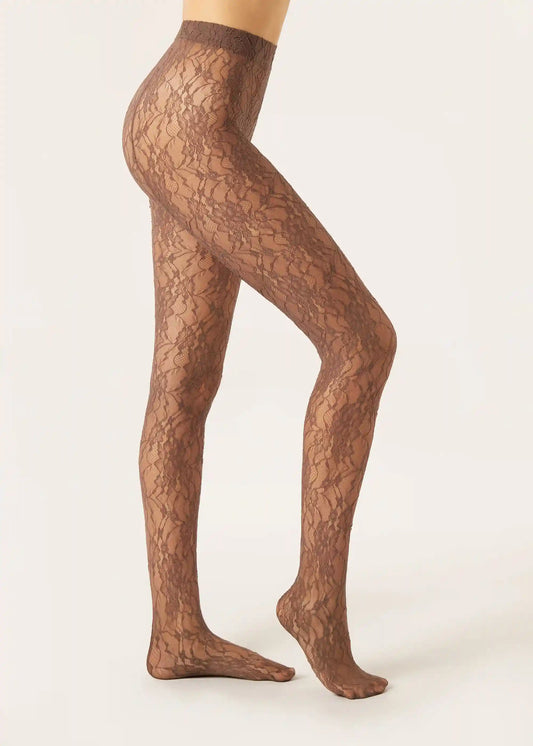 Floral Lace Tights