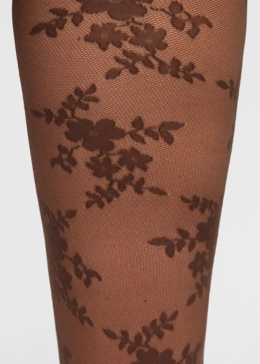 Sheer Floral Lace Tights