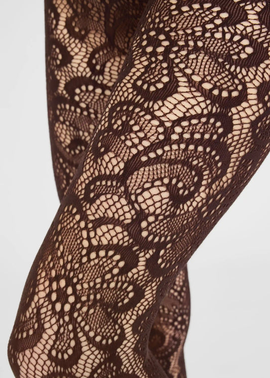 Pop Floral Fishnet Tights