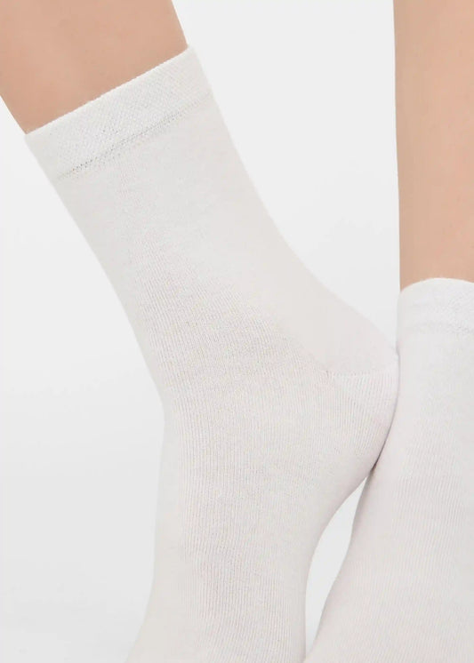 Short Socks with Trimmed Cuffs