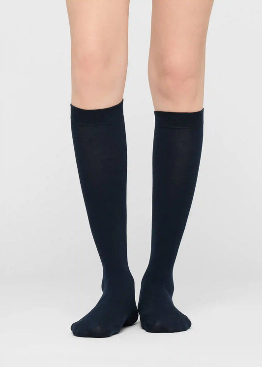 Tall Satin Cotton Socks