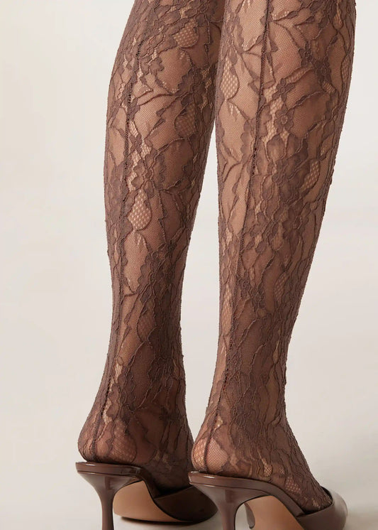 Floral Lace Tights