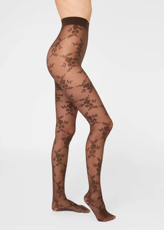 Sheer Floral Lace Tights
