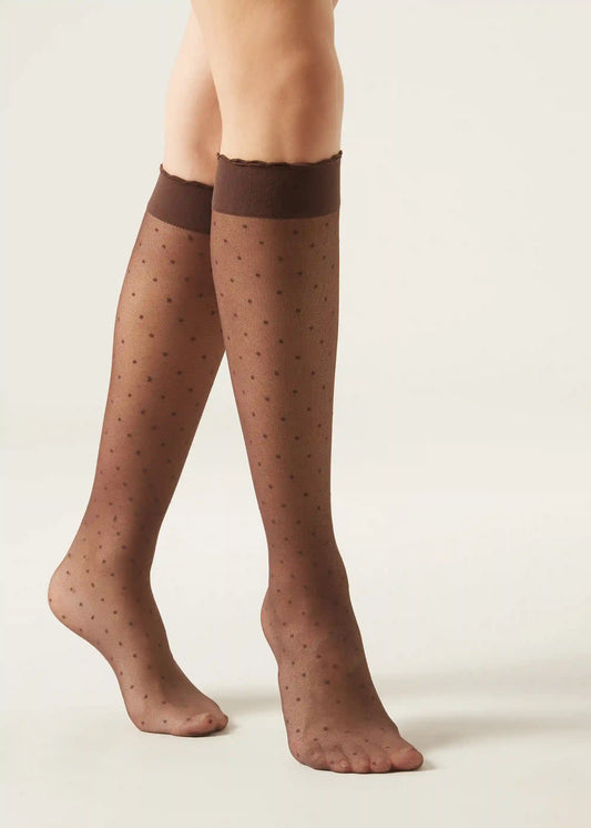 Patterned knee-high socks